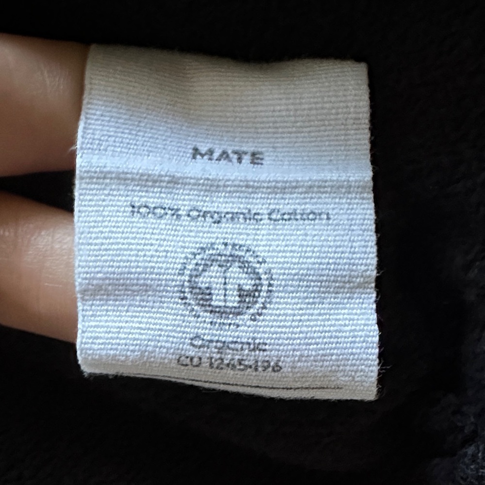 MATE the Label Organic Fleece Zip Cropped Hoodie - Picture 8 of 12